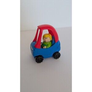 Little Tikes Toddle Tots Cozy Coupe Car Mini Figures People Girl Head Moves